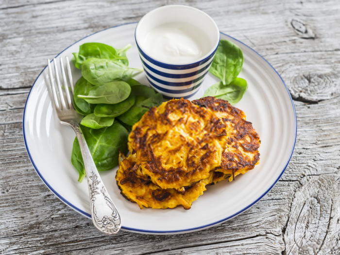 Galettes de carottes au fromage Or Blanc