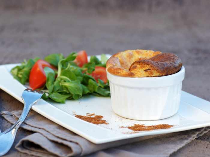 Soufflé au fromage Or Blanc qui ne tombe pas